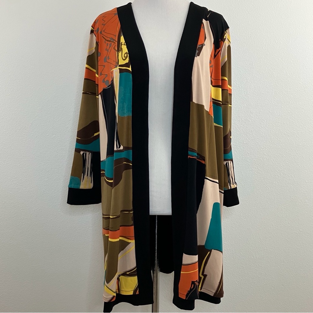 Abstract Patterned Open Front 2 Way Reversible Ca… - image 4